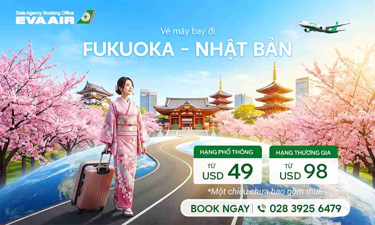 Vé máy bay giá rẻ đi Fukuoka